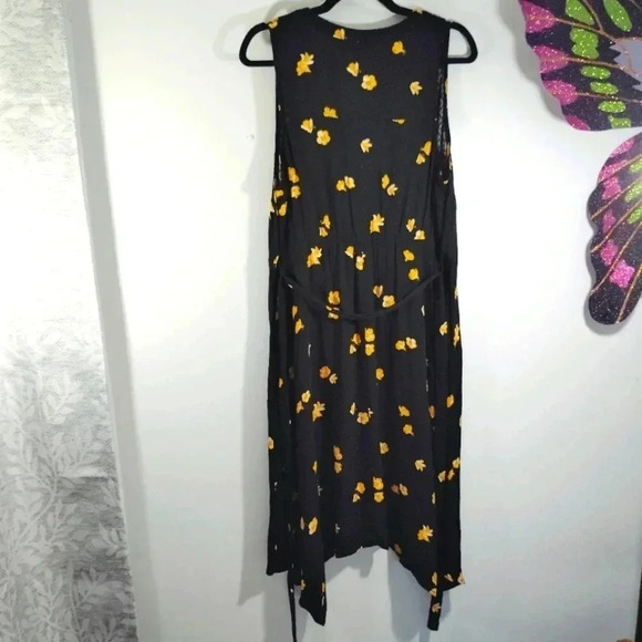 Knox Rose Dress Sleeveless Sharkbite Handkerchief Hem Large - Picture 6 of 12